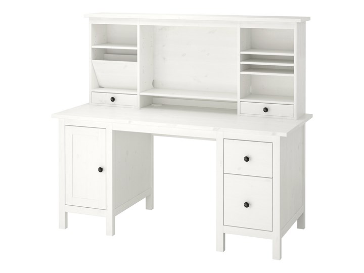 HEMNES Biurko z nadstawką Głębokość 65 cm Szerokość 155 cm Drewno Pomieszczenie Biuro