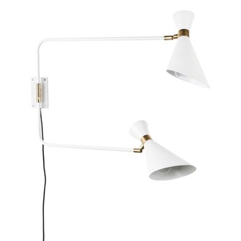 Lampa ścienna Zuiver Double Shady biała