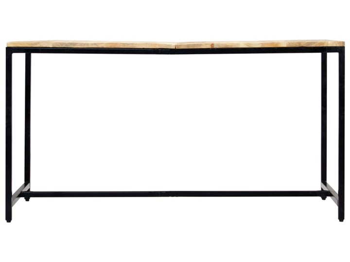 Stół industrialny z drewna mango Avis 2X – jasnobrązowy Wysokość 75 cm Kategoria Stoły kuchenne Drewno Długość 70 cm Długość 140 cm Szerokość 70 cm Kolor Czarny