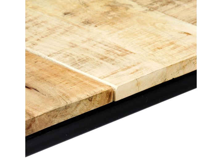 Stół industrialny z drewna mango Avis 2X – jasnobrązowy Szerokość 70 cm Wysokość 75 cm Drewno Długość 140 cm Długość 70 cm Kolor Czarny