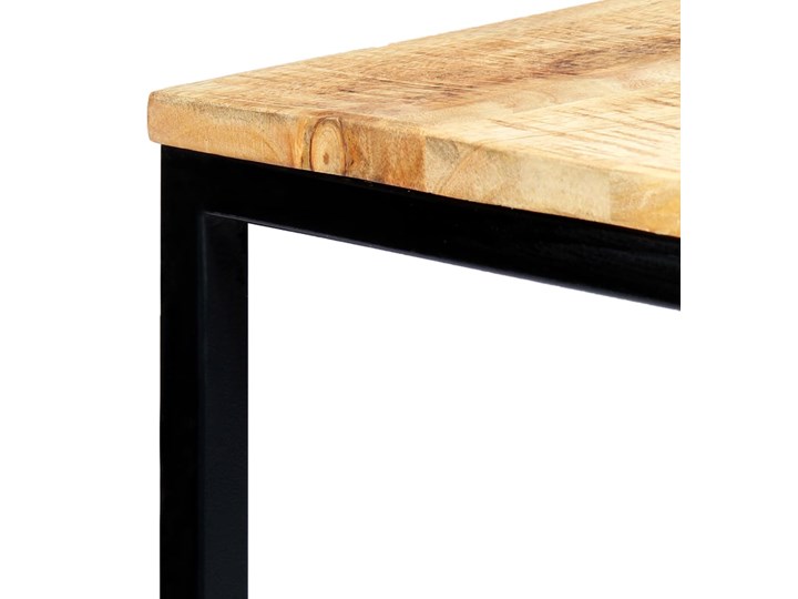 Industrialny stół z drewna mango Avis – jasnobrązowy Drewno Wysokość 75 cm Szerokość 60 cm Długość 120 cm  Rozkładanie