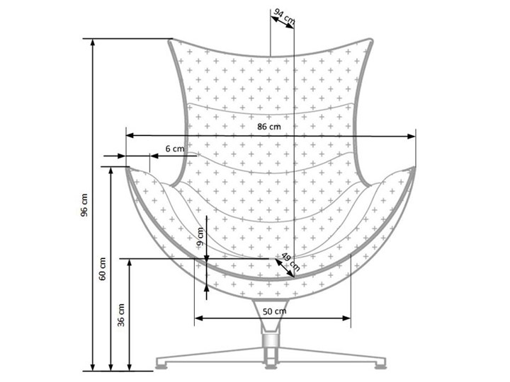 Skórzany obrotowy fotel wypoczynkowy Lavos - brązowy Fotel obrotowy Skóra Metal Szerokość 65 cm Szerokość 57 cm Styl Rustykalny