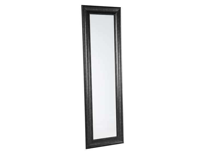 Lustro ścienne wiszące czarne 51 x 141 cm syntetyczna rama styl skandynawski minimalistyczny Prostokątne Styl Vintage Kolor Czarny