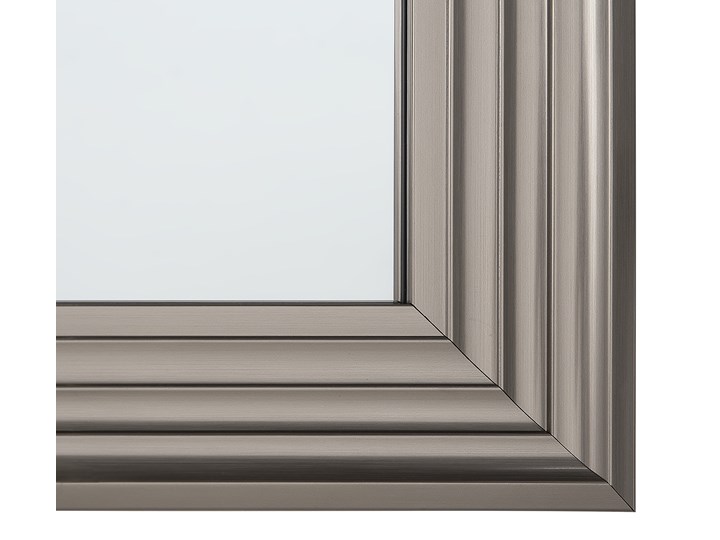Lustro ścienne wiszące srebrne 50 x 130 cm łazienka sypialnia toaletka Prostokątne Lustro z ramą Kolor Srebrny