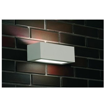 Gipsowy kinkiet GIPSY prostokąt S 30cm
