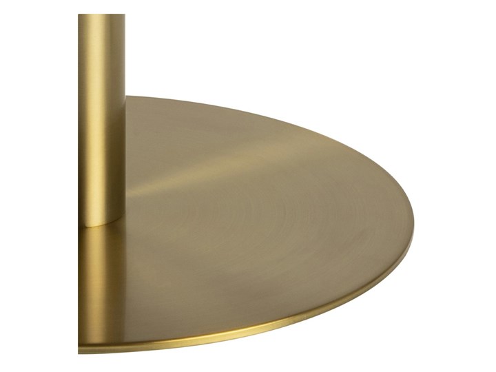 Stół glamour na złotej nodze Corby 80 biały marmur Wysokość 75 cm Wysokość 80 cm Metal Tworzywo sztuczne Kolor Złoty