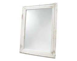 LUSTRO LUSTERKO BIAŁE PROSTOKĄT RETRO SHABBY CHIC