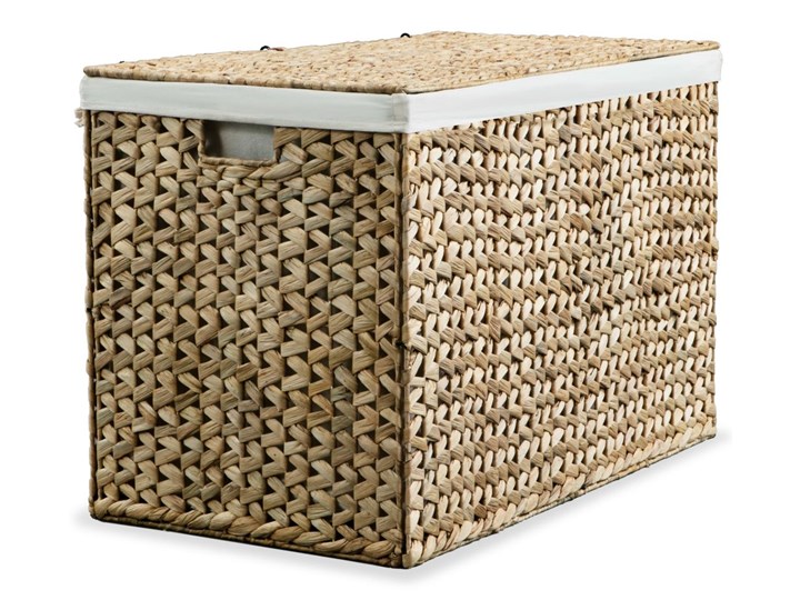 vidaXL Kosz na pranie, 82 x 42,5 x 52,5 cm, hiacynt wodny Metal Kategoria