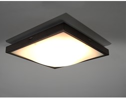 SOLLUX Nowoczesna lampa sufitowa kwadratowy plafon STUDIO 30 Wenge