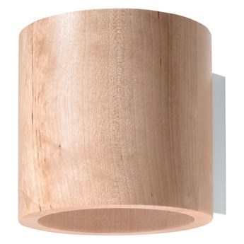 SOLLUX Skandynawski Styl Lampa Na Ścianę Kinkiet ORBIS Drewno