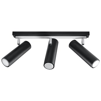 SOLLUX Plafon DIREZIONE 3 Czarny Listwa LED Walec Reflektor LED Regulacja!
