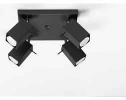 SOLLUX Designerska Lampa Ścienna Spot Halogen Plafon MERIDA 4 czarny LED!