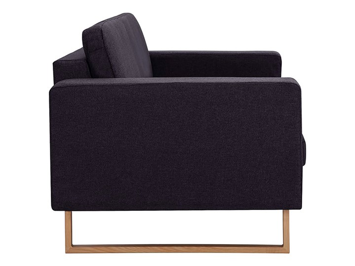 Elegancka trzyosobowa sofa Williams 3X - czarna Stała konstrukcja Kolor Czarny Szerokość 82 cm Kategoria Sofy i kanapy