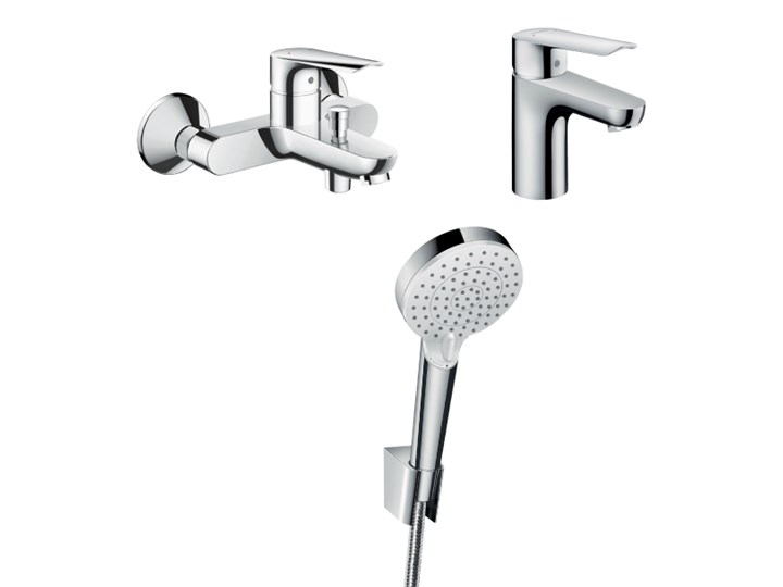 Zestaw wannowy Hansgrohe Logis E chrom Wyposażenie Z wężem Kategoria Zestawy prysznicowe