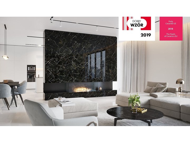 Gres 59,8X119,8 Royal Black Czarny Opoczno Prostokąt Płytki ścienne Płytki podłogowe Kategoria Płytki Płytki tarasowe Płytka bazowa 59,8x119,8 cm Płytki elewacyjne Gres szkliwiony Wzór Marmur
