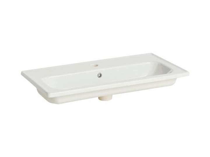 Umywalka ceramiczna GoodHome Towan 80 cm Prostokątne Kategoria Umywalki Ceramika Kolor Biały