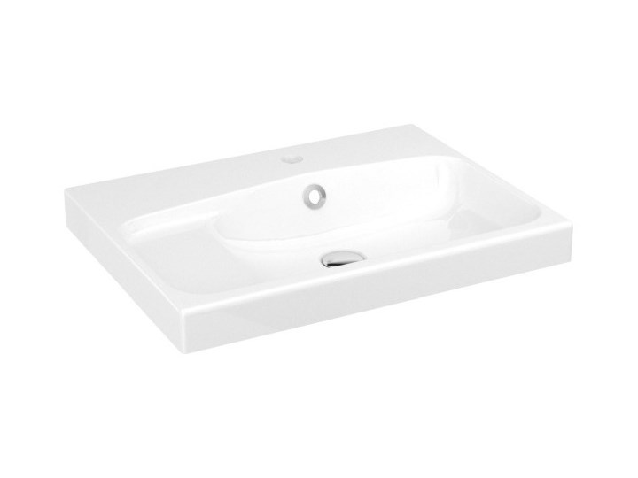 Umywalka konglomeratowa GoodHome Mila 60 cm z syfonem Prostokątne Kategoria Umywalki