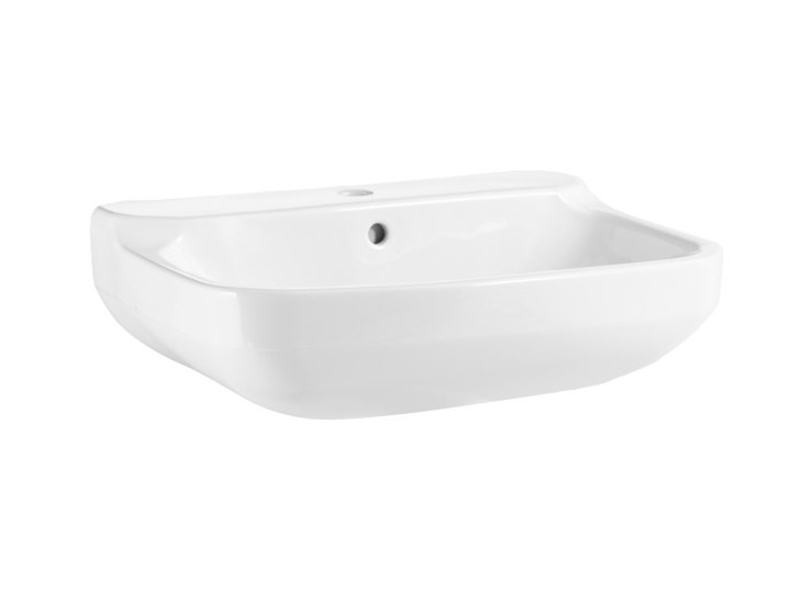 Umywalka ścienna GoodHome Teesta 40 x 56 cm z otworem na armaturę Prostokątne Szerokość 40 cm Podwieszane Kategoria Umywalki