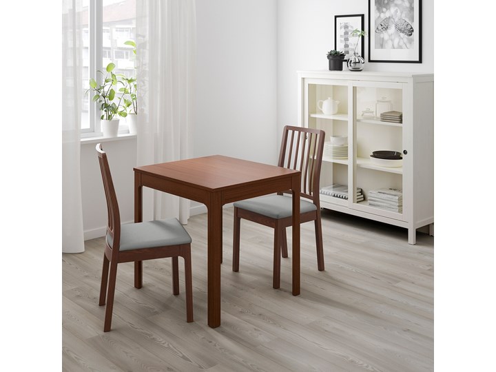 EKEDALEN Stół rozkładany Długość 120 cm Kolor Brązowy Wysokość 75 cm Długość 80 cm Szerokość 70 cm Płyta MDF Kategoria Stoły kuchenne