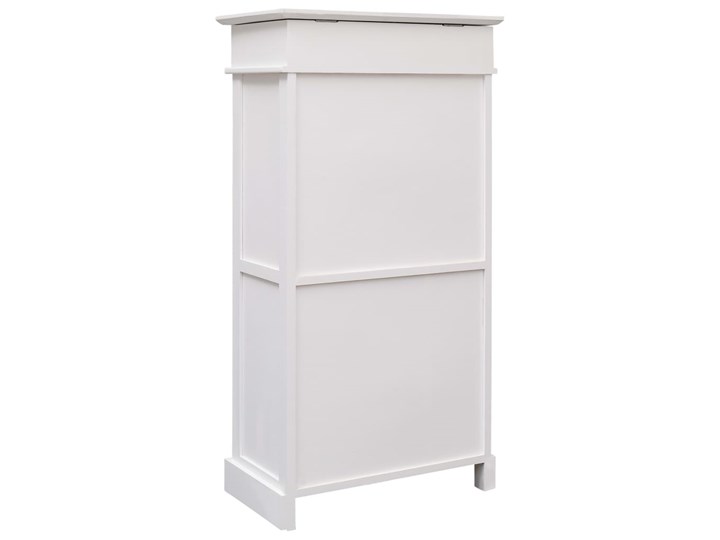 vidaXL Szafka na buty, biała, 50 x 28 x 98 cm, drewno paulownia Płyta laminowana Płyta MDF Pomieszczenie Sypialnia