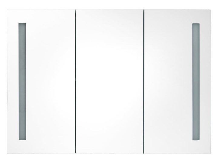 vidaXL Szafka łazienkowa z lustrem i LED, 89 x 14 x 62 cm Szafki Kategoria Szafki stojące Szerokość 89 cm Głębokość 14 cm Wiszące Rodzaj frontu Drzwiczki