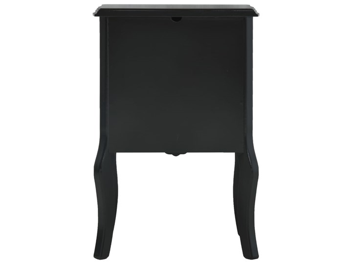 vidaXL Szafka nocna, czarna, 43 x 32 x 65 cm, MDF