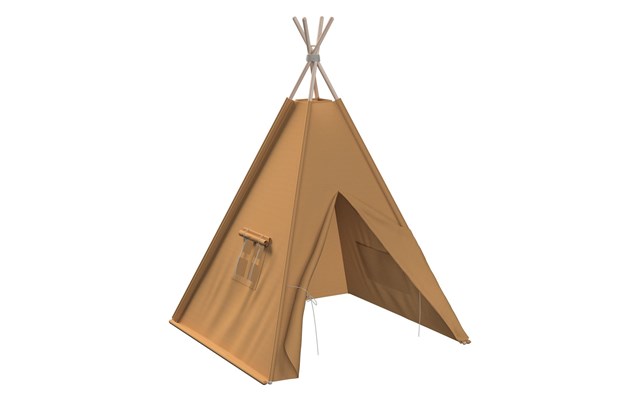 Dekoria Tipi, jasne kakao, 110x110x155cm, Happiness namiot tipi jak zrobić pomysły, inspiracje z homebook
