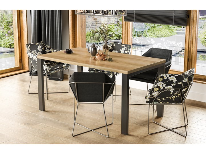 Stół Garant 170 z blatem 80x80 rozkładany do 170 cm Długość 80 cm Pomieszczenie Stoły do jadalni Szerokość 80 cm Rozkładanie Rozkładane