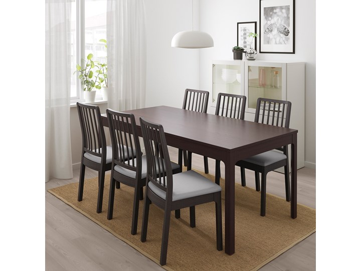 EKEDALEN / EKEDALEN Stół i 6 krzeseł Kategoria Stoły z krzesłami Kolor Brązowy