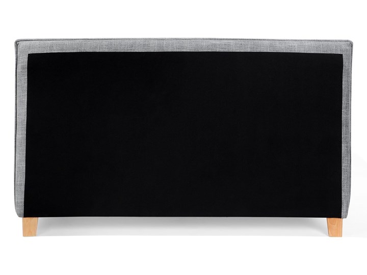 Łóżko szare tapicerowane 160 x 200 cm dwuosobowe ze stelażem i zagłówkiem styl skandynawski Łóżko tapicerowane Kolor Szary Kategoria Łóżka do sypialni