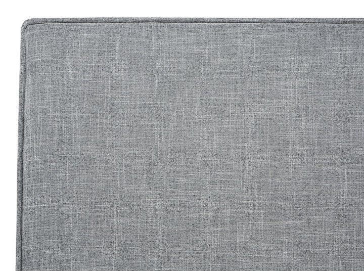 Łóżko szare tapicerowane 160 x 200 cm dwuosobowe ze stelażem i zagłówkiem styl skandynawski Łóżko tapicerowane Kategoria Łóżka do sypialni Kolor Szary