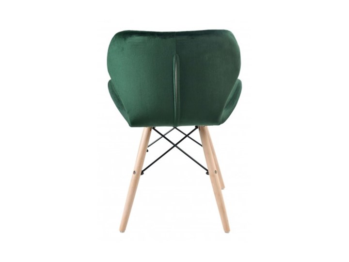 Krzesło tapicerowane MURET VELVET DSW - aksamitny ciemnozielony Szerokość 42 cm Drewno Wysokość 72 cm Głębokość 38 cm Wysokość 45 cm Stal Szerokość 45 cm Wysokość 32 cm Skóra ekologiczna Metal Welur Styl Skandynawski