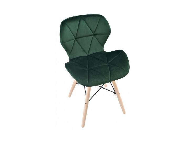 Krzesło tapicerowane MURET VELVET DSW - aksamitny ciemnozielony Metal Wysokość 72 cm Wysokość 45 cm Wysokość 32 cm Szerokość 45 cm Szerokość 42 cm Stal Skóra ekologiczna Głębokość 38 cm Drewno Welur Styl Skandynawski