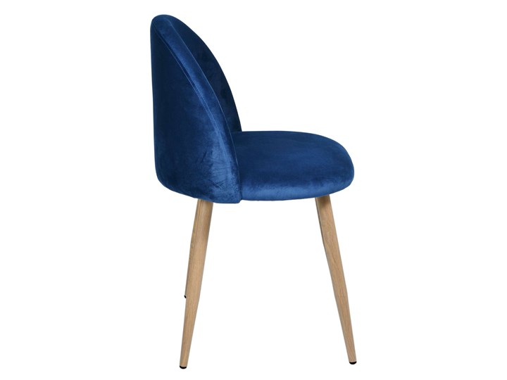 Krzesło tapicerowane Jazz Velvet granatowy Welur Metal Krzesło inspirowane Wysokość 78 cm Wysokość 79 cm Szerokość 49 cm Tkanina Tworzywo sztuczne Drewno Głębokość 48 cm Kategoria Krzesła kuchenne
