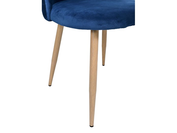 Krzesło tapicerowane Jazz Velvet granatowy Tworzywo sztuczne Pomieszczenie Biuro i pracownia Tkanina Szerokość 49 cm Metal Wysokość 79 cm Głębokość 48 cm Welur Krzesło inspirowane Wysokość 78 cm Drewno Styl Nowoczesny