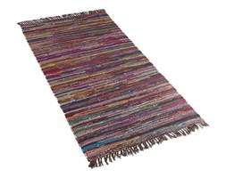 Dywan ciemnokolorowy 80x150 cm krótkowłosy - chodnik - bawełna - DANCA