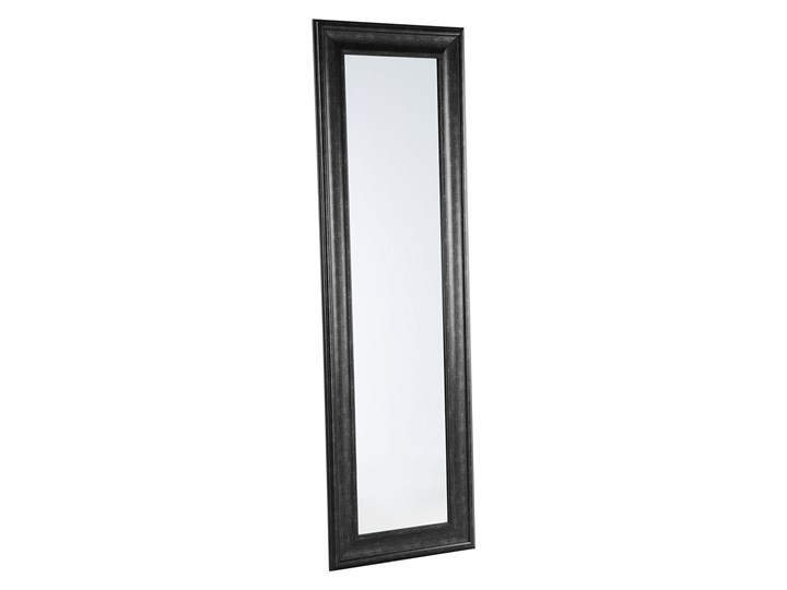 Lustro ścienne wiszące czarne 51 x 141 cm syntetyczna rama styl skandynawski minimalistyczny Prostokątne Kolor Czarny