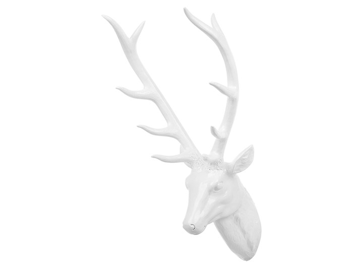 Figurka ścienna biała 67 cm DEER HEAD