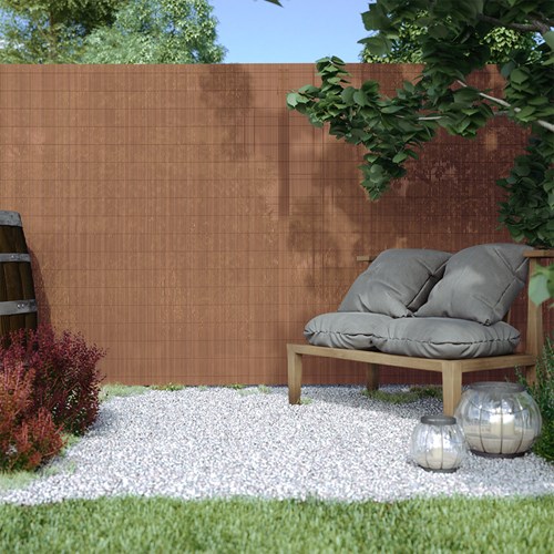 Płotek ogrodowy PVC, EKO, Brązowy, Brązowy, wysokość 90cm x długość 300cm