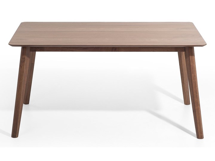 Stół do jadalni ciemne drewno 150 x 90 cm prostokątny styl retro Kolor Brązowy Płyta MDF Długość 150 cm Styl Nowoczesny