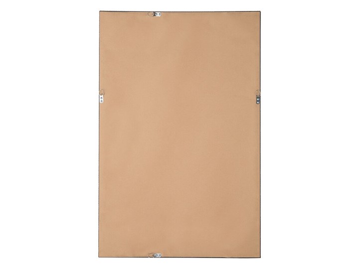 Lustro ścienne wiszące czarne 60 x 90 cm dekoracyjne Prostokątne Lustro z ramą Pomieszczenie Sypialnia