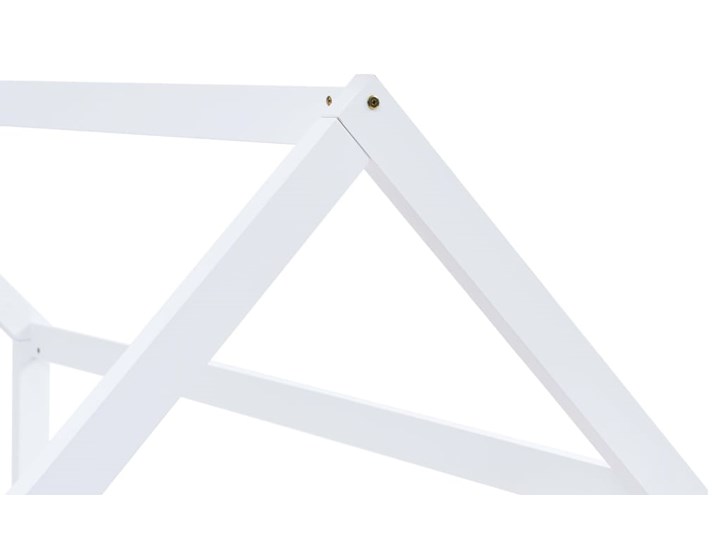 vidaXL Rama łóżka dziecięcego, biała, lite drewno sosnowe, 90 x 200 cm Płyta MDF Domki Kategoria Łóżka dla dzieci Rozmiar materaca 90x200 cm