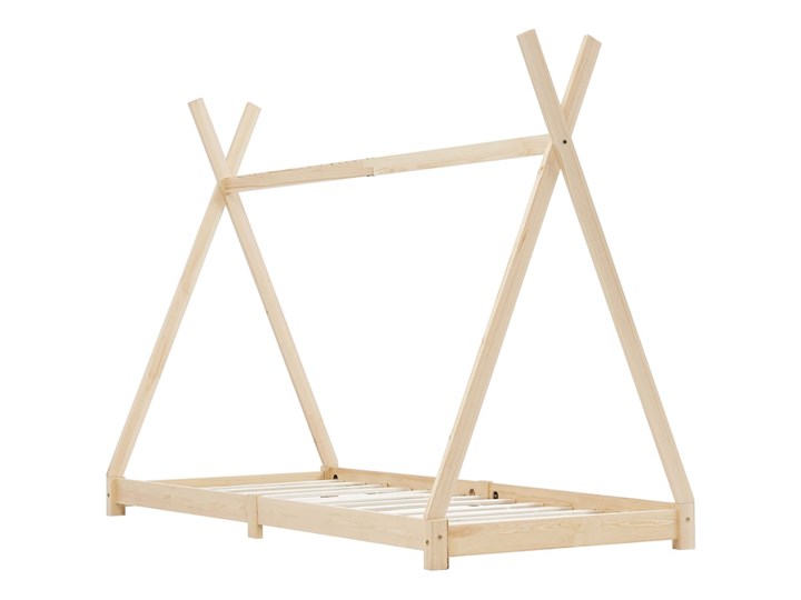 vidaXL Rama łóżka dziecięcego, lite drewno sosnowe, 70 x 140 cm Domki Płyta MDF Rozmiar materaca 70x140 cm