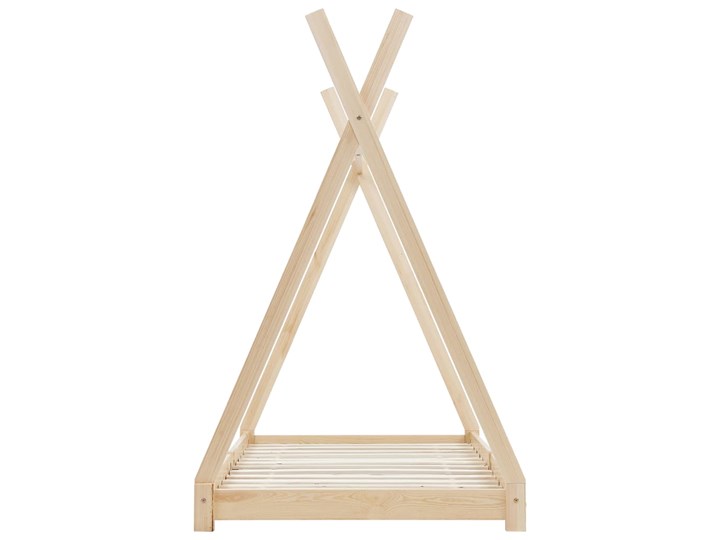 vidaXL Rama łóżka dziecięcego, lite drewno sosnowe, 70 x 140 cm Płyta MDF Domki Kategoria Łóżka dla dzieci