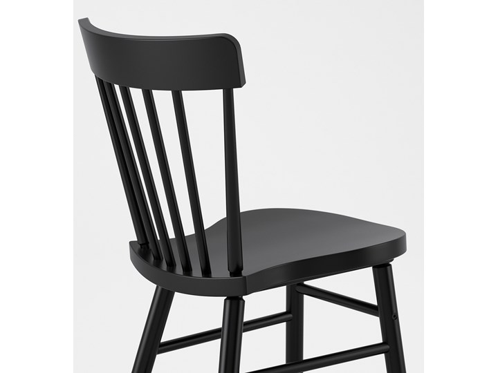 MOCKELBY / NORRARYD Stół i 6 krzeseł Kolor Czarny Kolor Beżowy