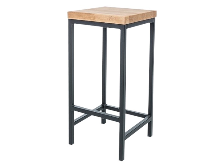 SELSEY Hoker Lashmer z litym drewnem dębowym Tworzywo sztuczne Metal Szerokość 35 cm Wysokość 75 cm Głębokość 35 cm Drewno Rodzaj(n) Hokery