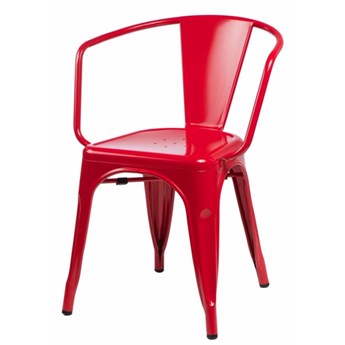 SELSEY Krzesło Tolader Arms czerwone