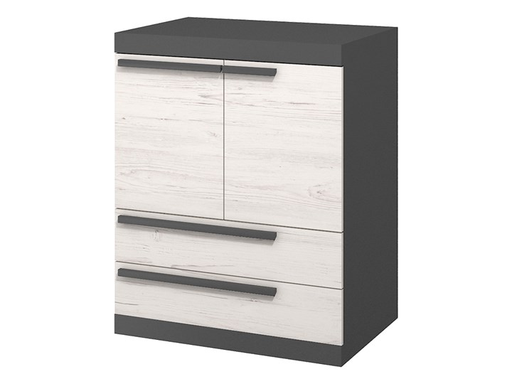 SELSEY Komoda Asuan Głębokość 41 cm Sosna Szerokość 110 cm Płyta MDF Wysokość 101 cm Drewno Z szafkami i szufladami Pomieszczenie Salon Szerokość 80 cm Kategoria Komody