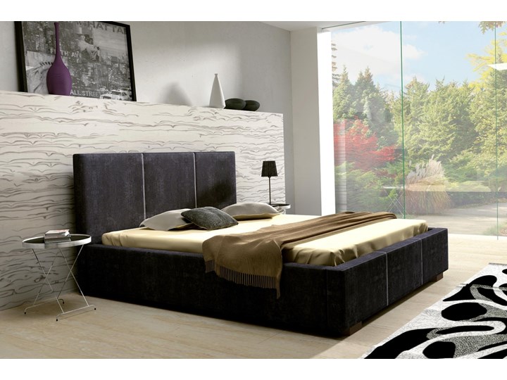 SELSEY Łóżko tapicerowane Mediolan Tkanina Metal Rozmiar materaca 140x200 cm
