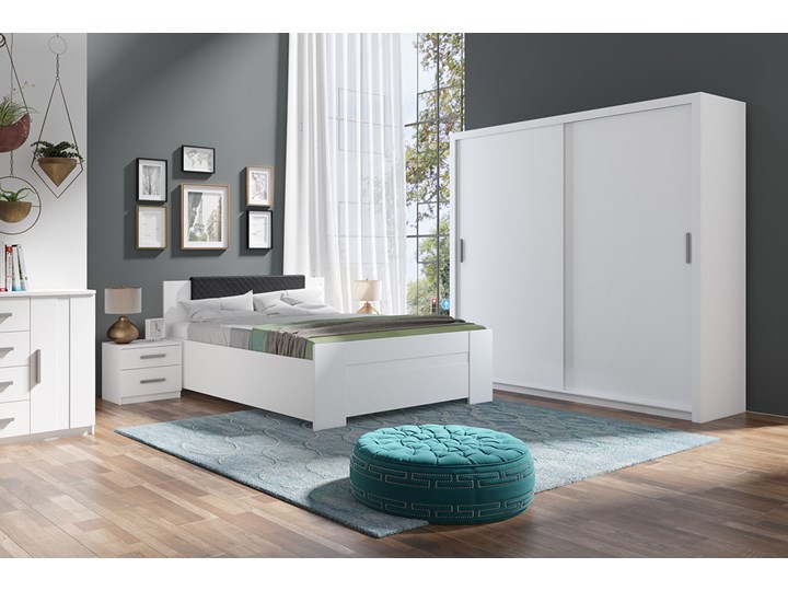 SELSEY Szafa Rinker 220 cm Lustro Kolor Biały